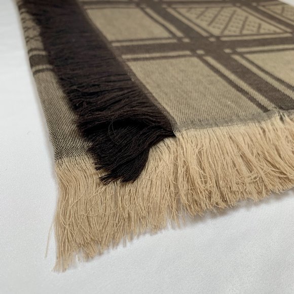 Gucci GG Guccissima Monogram Surviee Scarf Brown NEW - Picture 7 of 10